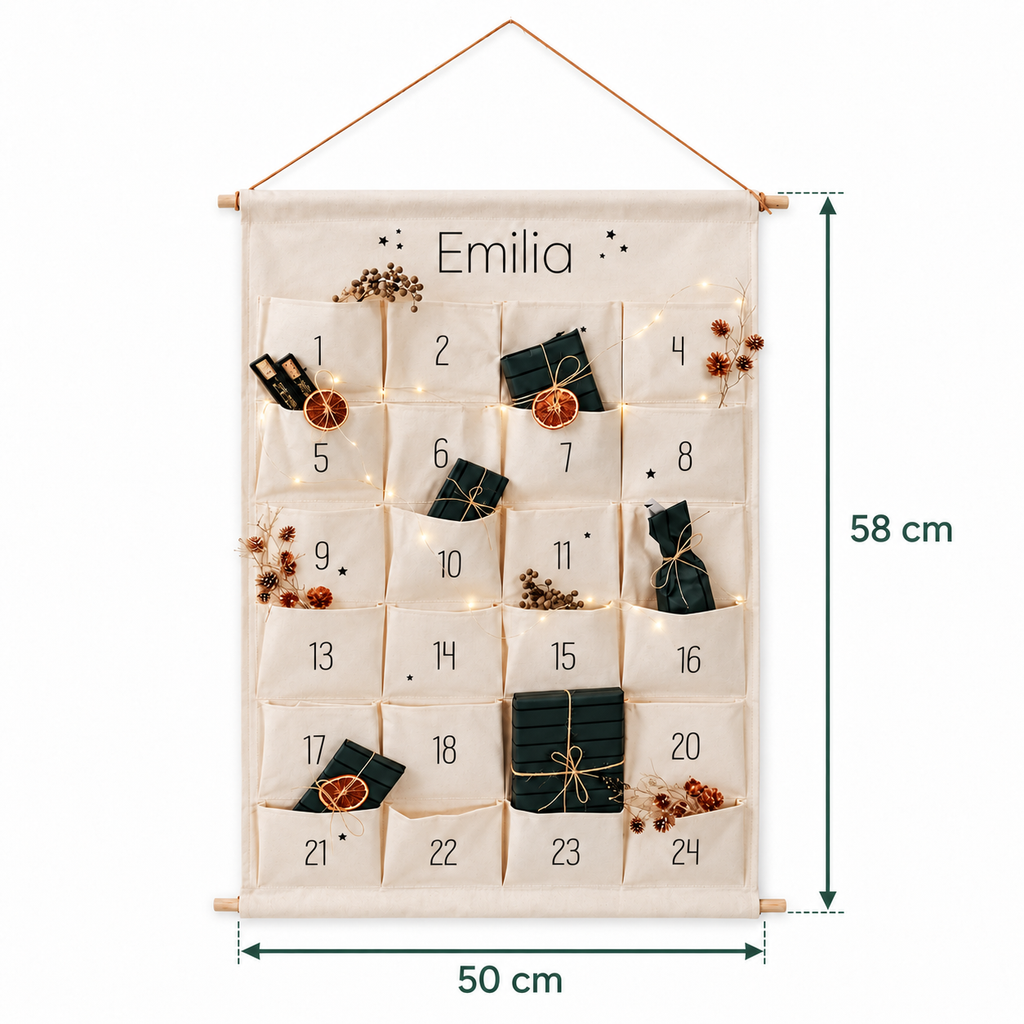 Personalised Name 24-Pocket Advent Calendar