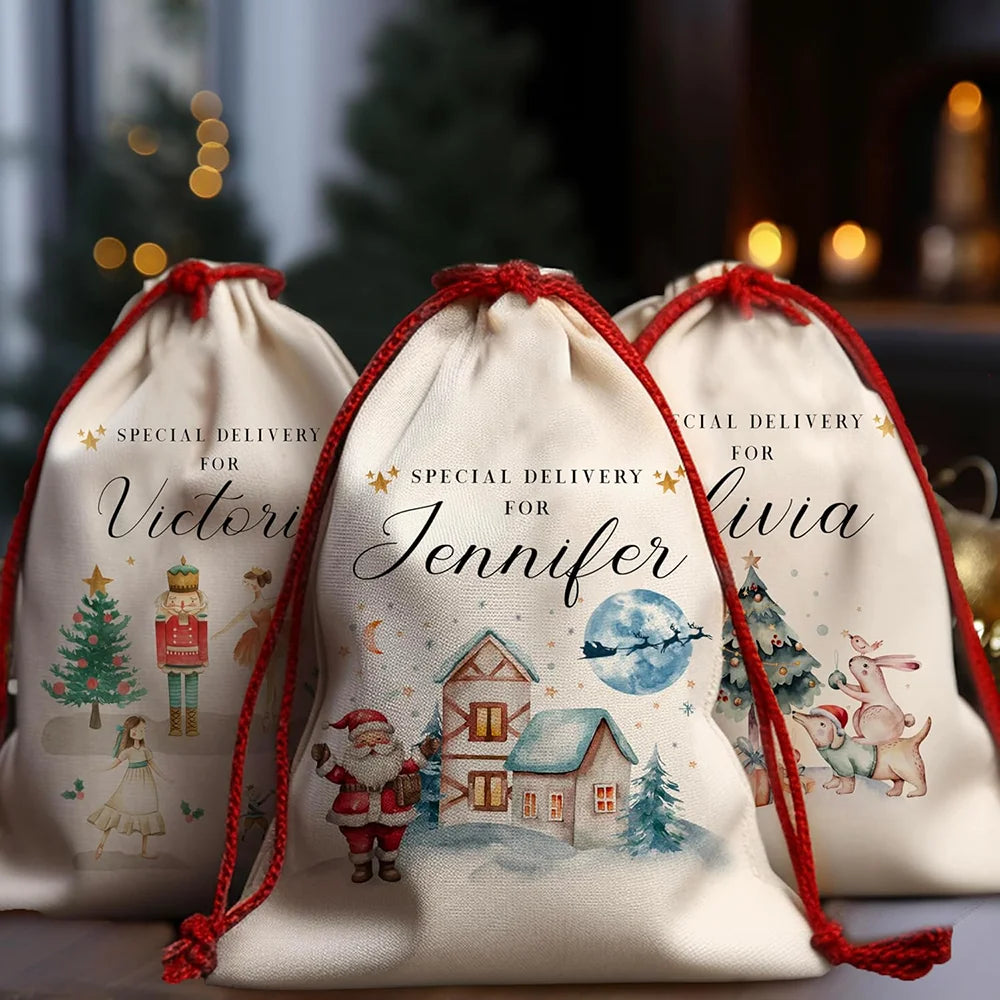 Personalised Christmas Santa Sack – Nutcracker & Animal Designs