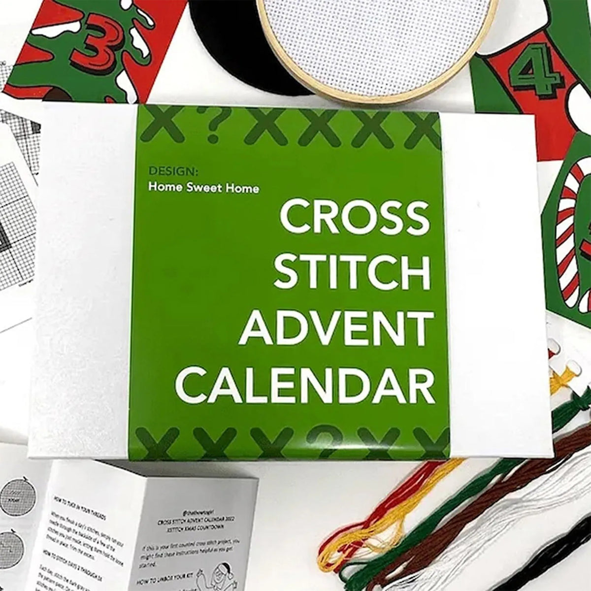 Christmas Cross Stitch Advent Calendar – 24-Day Craft Kit