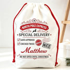 Personalised Special Delivery Santa Sack
