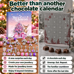 DIY charm jewellery calendar compared with a grey chocolate calendar