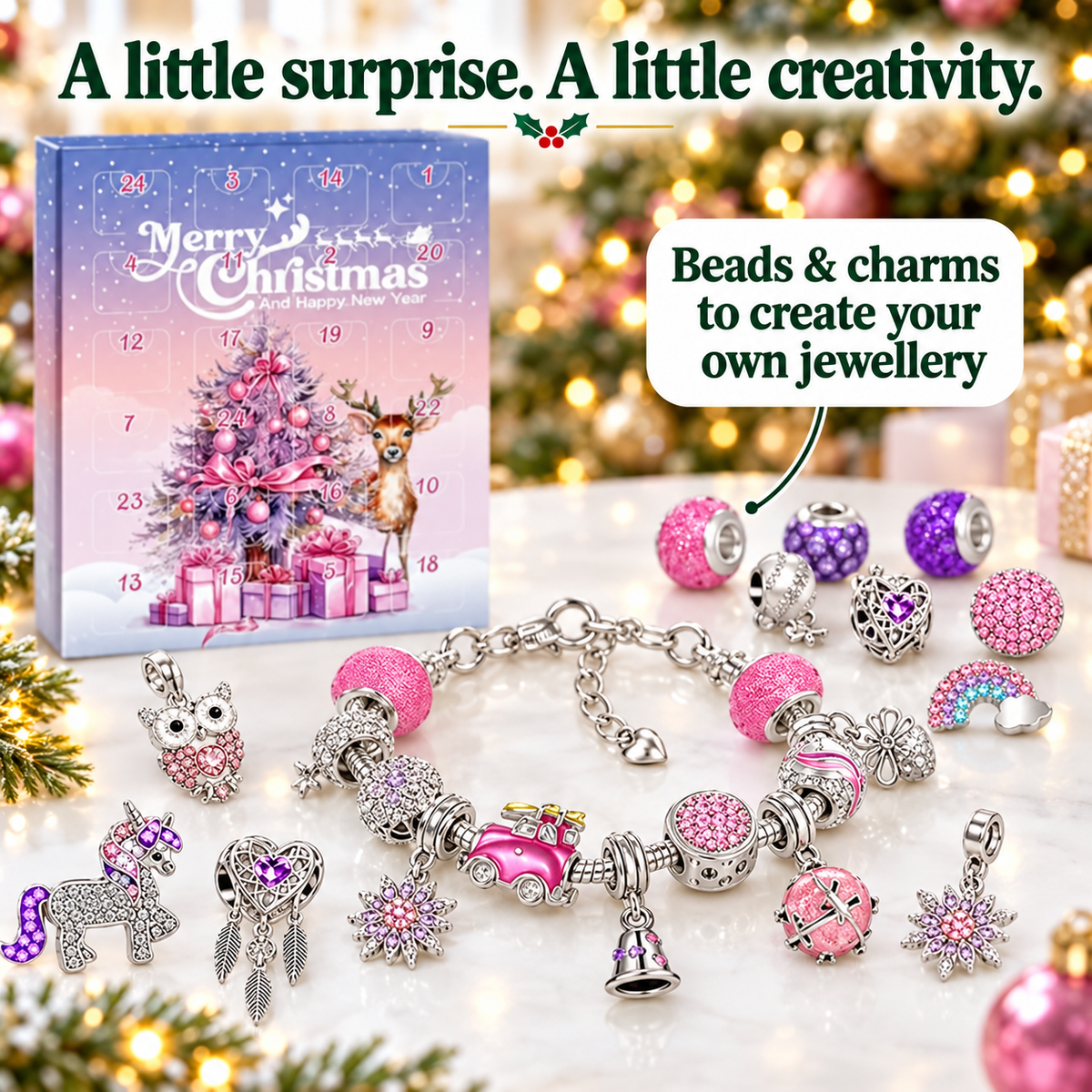 Beads and charms to create your own jewellery