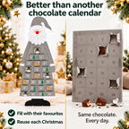 Grey Santa felt advent calendar – comparison