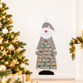 Grey Santa felt advent calendar – scene