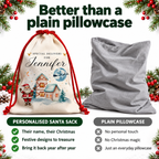 Personalised Christmas Santa Sack – Nutcracker & Animal Designs – comparison