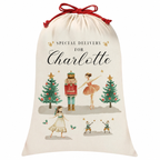 Personalised Santa sack – nutcracker design, clean image