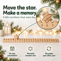 Wooden Star Calendar features and movable star