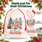 Personalised Woodland Deer Santa Sack – features